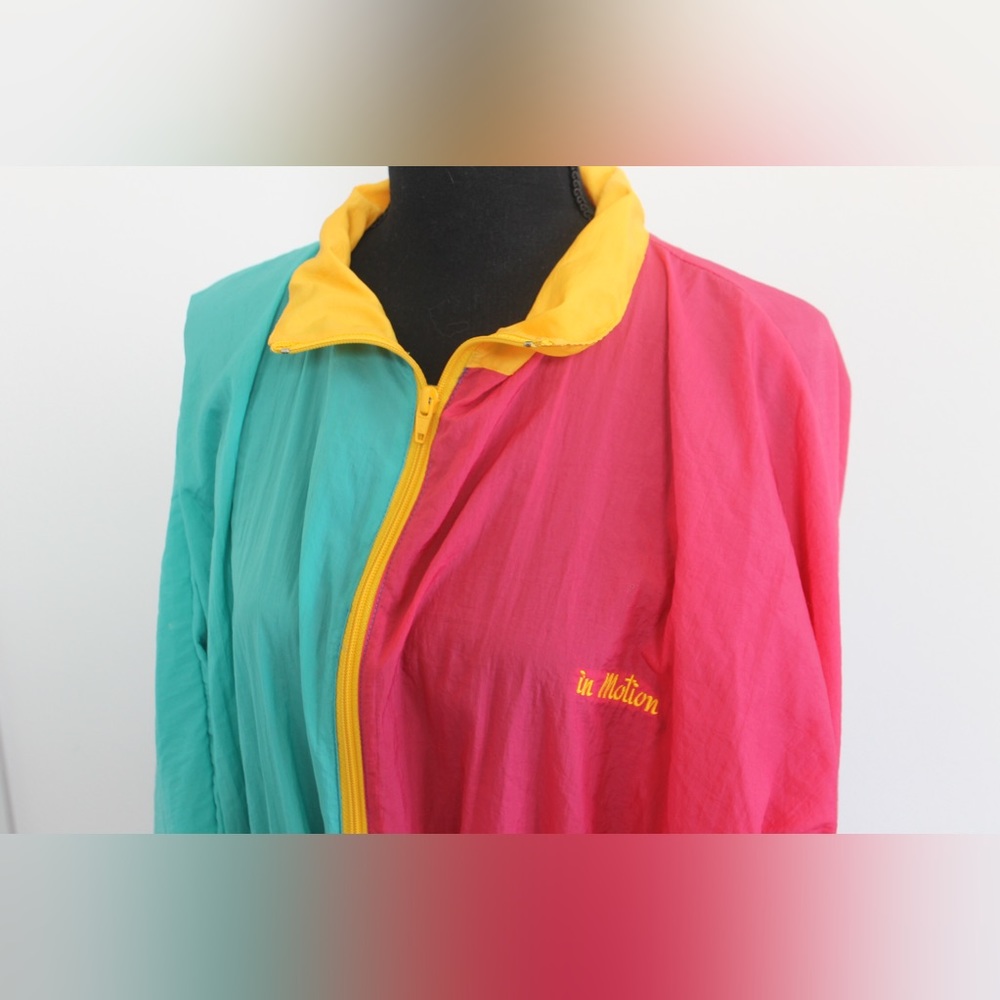 Perspective In Motion color block windbreaker